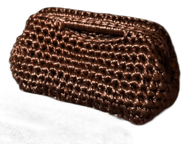 OSHA woven clutch — bronze
